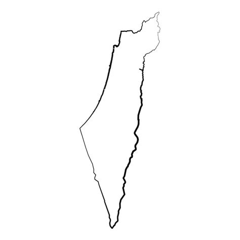 Hand Drawn Lined Israel Simple Map Drawing 25841115 Vector Art at Vecteezy