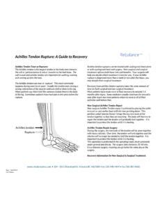 Achilles Tendon Rupture: A Guide to Recovery - Rebalance … / achilles ...