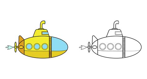 Yellow Submarine Coloring Pages