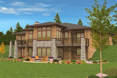 Plan 85126MS: Prairie Ranch Home with Walkout Basement | Prairie house plans, Prairie style ...