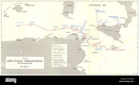 MALTA: Convoy to Malta Operation Pedestal 11-13th August 1942, 1960 old ...