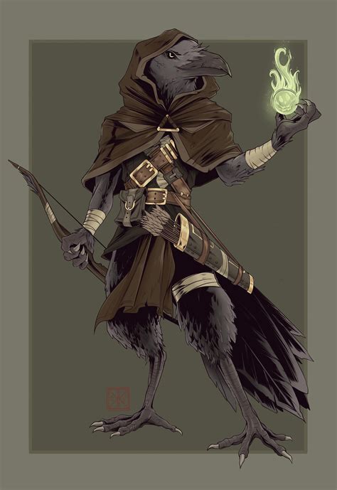 [OC] [ART] Squawk, the Kenku Revived Rogue! : r/DnD