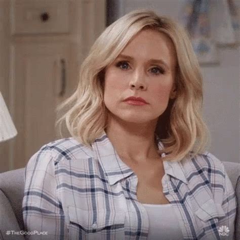 The Good Place Show Kristen Bell As Eleanor Shellstrop Shaking My Head ...