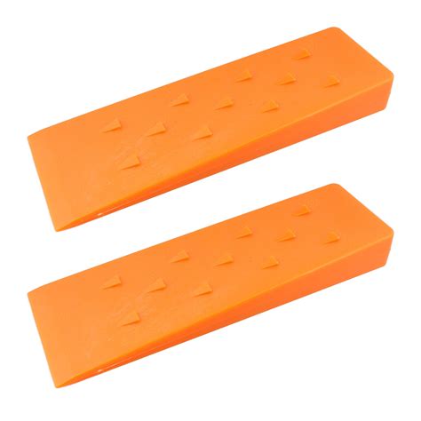 Felled | Spiked Felling Wedges – 10” Inch Orange Plastic Wedge – 2 Pack - Walmart.com - Walmart.com