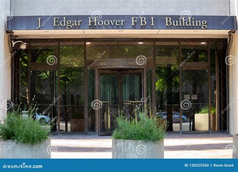 J. Edgar Hoover FBI Building Entry Editorial Image - Image of edgar, criminology: 120525360