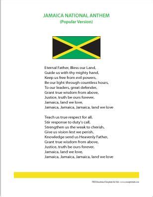 Jamaica National Anthem | Jamaica national, Jamaica culture, Jamaica ...