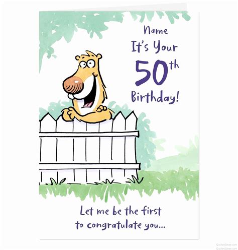 Printable 50th Birthday Cards Funny - Printable Cards