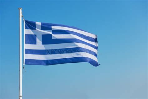 Flag of Greece - Waving Greek Flag Stock Photo - Image of national, greek: 163282856