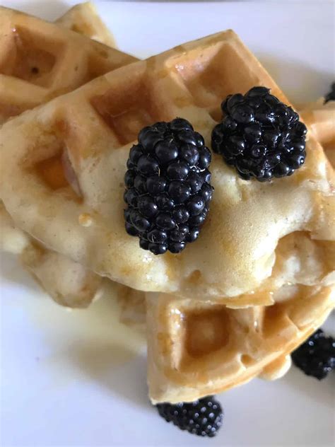 Fluffy Cinnamon Vegan Belgian Waffles | Orchids + Sweet Tea