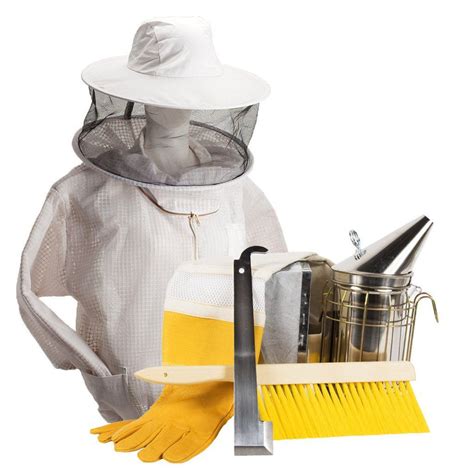 Beekeeping starter kit with ventilated jacket