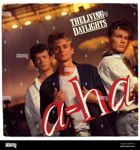 a-ha,The Living Daylights - Classic vintage vinyl album Stock Photo - Alamy