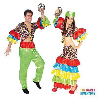 Adult Rumba Couple Costume Set Ladies Mens Dress Up Party Outfit Latin Dancers | eBay