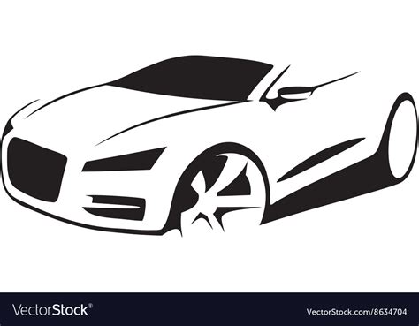 Car silhouette Royalty Free Vector Image - VectorStock