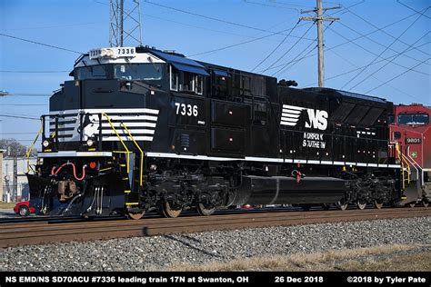 NS Diesel Locomotive Roster - EMD/NS SD70ACU Nos. 7229-7339