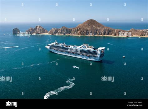 Cruise ship in front of Cabo San Lucas, Cabo San Lucas, Baja California Sur, Mexico Stock Photo ...