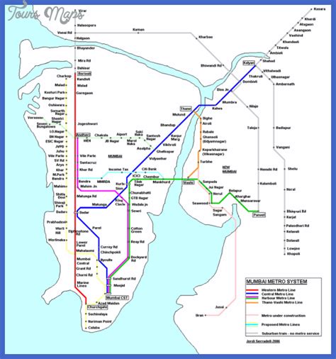 Mumbai Subway Map - ToursMaps.com