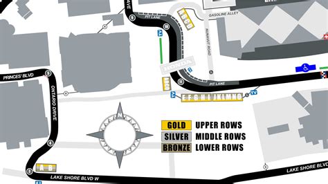 Honda Indy Toronto - Seating Map