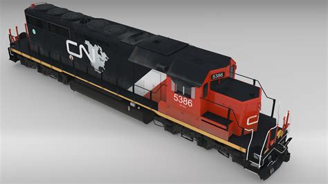 3D model locomotive sd40-2 cn sd40 - TurboSquid 1544766