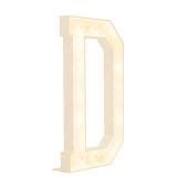 Wood Marquee Letter "D"