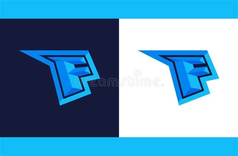 Esports Logo Gaming Letter F Mascot Stock Vector - Illustration of ...