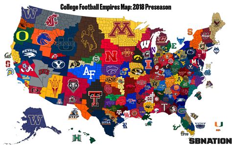 College Football Imperialism Maps | AllBuffs | Unofficial fan site for the University of ...