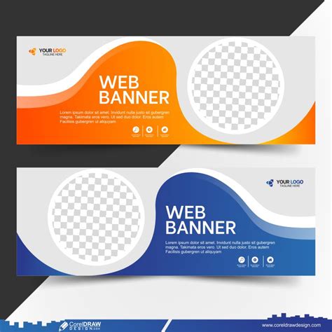 Download Web Banner Template Design CDR | CorelDraw Design (Download Free CDR, Vector, Stock ...