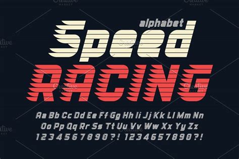 Racing display font design, alphabet | Font design alphabet, Fonts design, Lettering alphabet