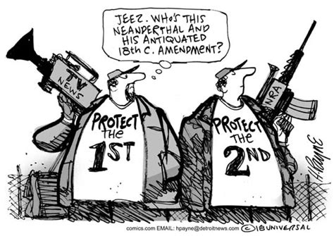 Henry Payne » Cartoon: First ans Second Amendments