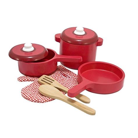 Melissa & Doug Kitchen Accessory Set | Play kitchen accessories, Wooden kitchen, Wooden kitchen set