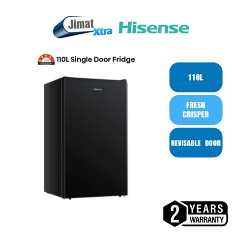 Hisense 110L Single Door Refrigerator Fridge Peti Sejuk 冰箱 RR120D4AGN ...