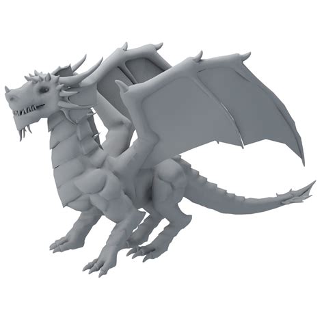 Dragon low-poly 3D model - TurboSquid 1453461