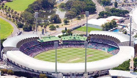 An aerial view of the new-look SCG, scheduled to be ready in time for ...