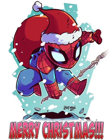 SPIDER SANTA | Christmas comics, Spiderman christmas, Spiderman drawing