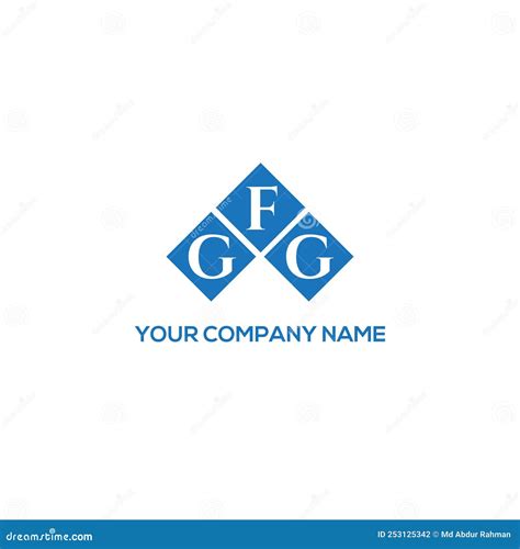 GFG Letter Logo Design on WHITE Background. GFG Creative Initials Letter Logo Concept Stock ...