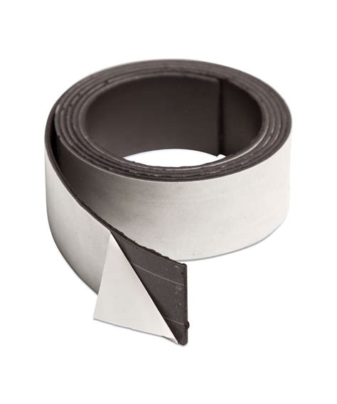 Magnetic Adhesive Tape Roll, 1" x 4 ft, Black