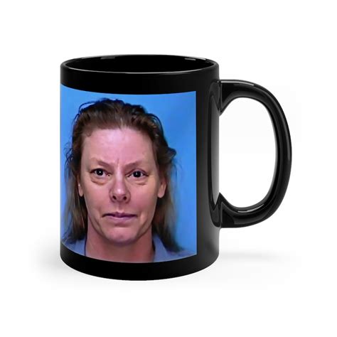 Aileen Wuornos Mugshot Black Ceramic Mug, Serial Killer Collectible ...