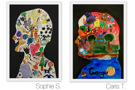 The New Hope Art Gallery: Middle School Art: Self-Portrait Silhouettes