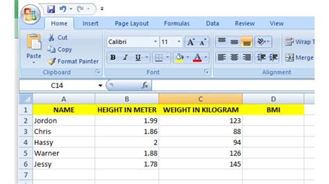 How To Use BMI Calculator In Excel (2023) | Techyuga