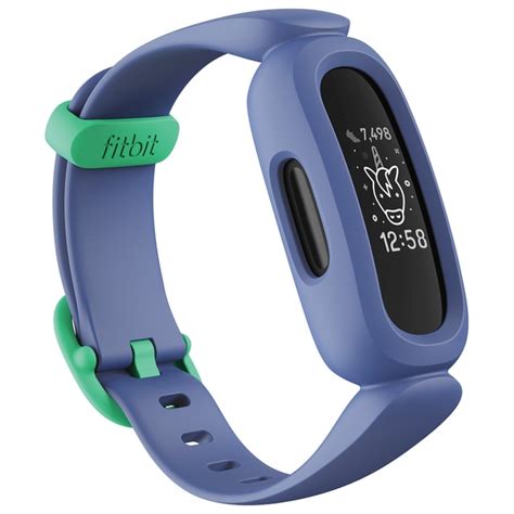 Fitbit Ace 3 Activity Tracker for Kids 6+ Cosmic Blue/Astro Green | Smyths Toys UK