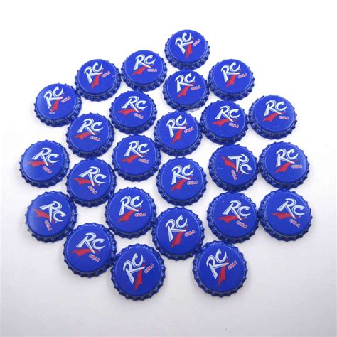 Vintage Blue RC Cola Bottle Caps Set of 25 from grandmothersattic on Etsy Studio