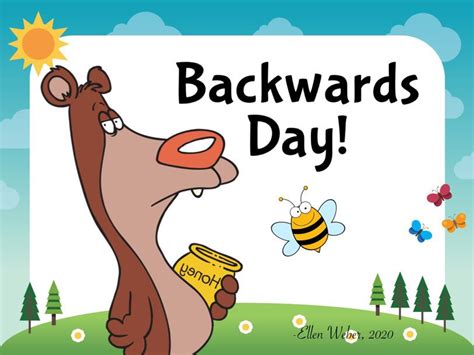 Backwards Day Free Games online for kids in Kindergarten by Ellen Weber