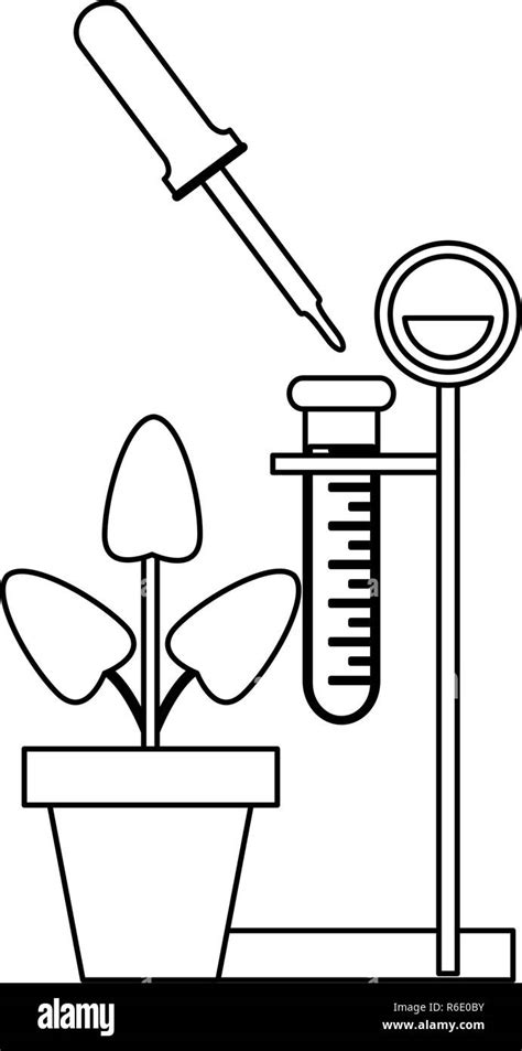 Science Experiments Clipart Black And White