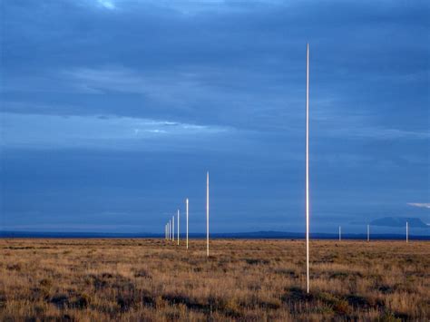 From our American Land Art Tour, September 2012. The Lightning Field, near Quemado, New Mexico ...