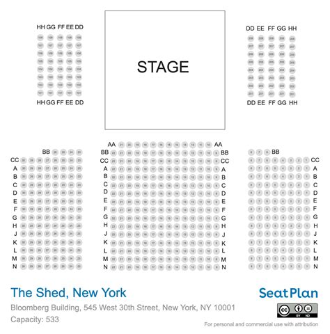 The Shed New York Seating Chart & Seat View Photos | SeatPlan