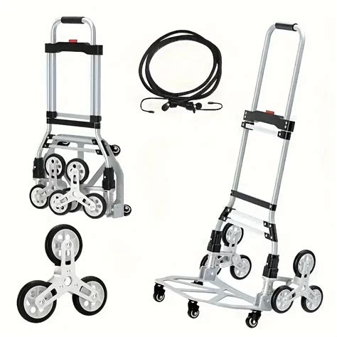 Adjustable Handle Climbing Ladder with 10 Wheels - 150kg Capacity | Versatile for Shopping ...