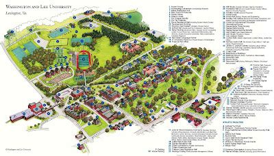 Washington And Lee University Campus Map | Draw A Topographic Map