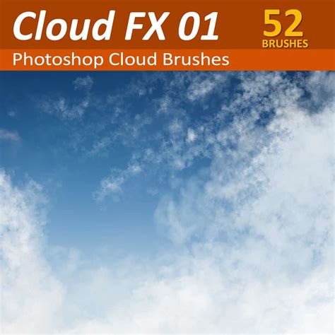 52 Photoshop Cloud Brushes - Paint realistic clouds with GrutBrushes.com