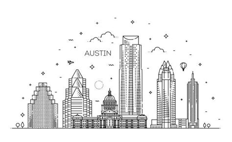 Austin Skyline Illustrations, Royalty-Free Vector Graphics & Clip Art ...