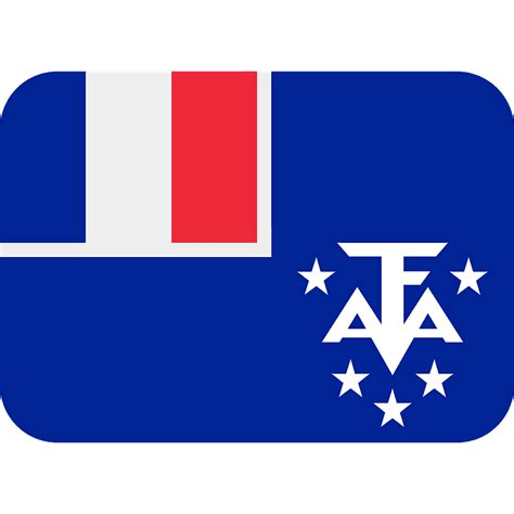 French Southern Territories flag emoji clipart. Free download transparent .PNG | Creazilla