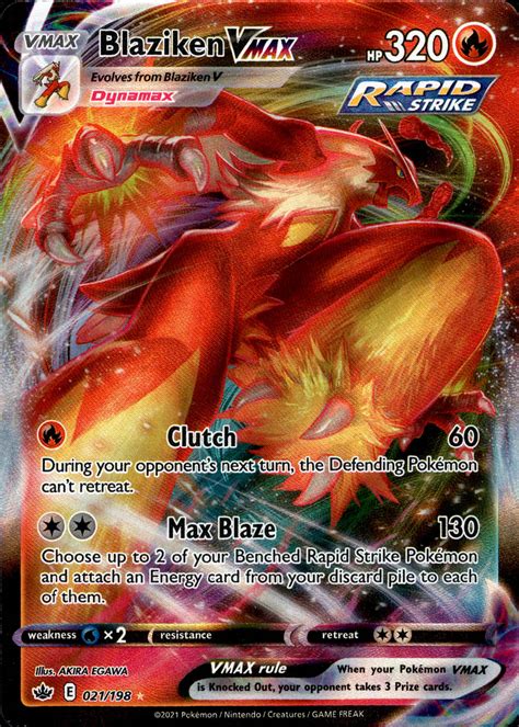 Blaziken VMAX - 021/198 - Chilling Reign – Card Cavern Trading Cards, LLC